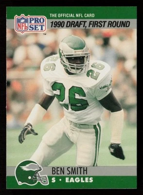 Ben Smith 1990 Pro Set #690 RC Rookie Philadelphia Eagles - Image 1 of 2