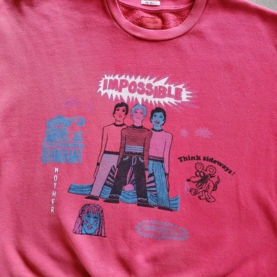 Sudadera MOTHER Drop Square Stargazer M Think Sideways Años 70 Gráfico Retro $178 Foto 1 de 4