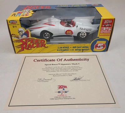 Speed Racer Mach 5 Diecast Car 1:18 Scale Autographed Signed Peter Fernandez Vtg - Image 1 of 4