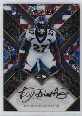 2022 Mania American Football Triangle Scribbles /8 Damarri Mathis Rookie Auto RC - Image 1 of 2