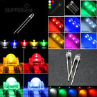 3-10mm LED Light Round/Straw Hat/Flat/Rectangle/Piranha Clear/DIFFUSED ASS