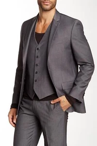 John Varvatos Collection Townsend graues Revers getrenntes Sakko Gr. 42R - Bild 1 von 3