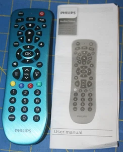Mando a distancia universal original Philips 4517-1 azul verdoso ~ ENVÍO GRATUITO - Imagen 1 de 7