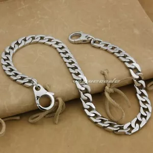Stainless Steel Biker KeyChain Rock Wallet Chain Punk Accessory 5C015WCB 14~36" - Picture 1 of 19