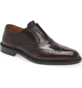 Ferragamo Men’s Gaudino Wingtip Brogue Leather Loafer US 9.5 D New In Box - Picture 1 of 5