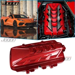 Engine Hood Bonnet Cover Trim For Corvette C8 Z51 Stingray 2020-2025 Red Carbon - Bild 1 von 11