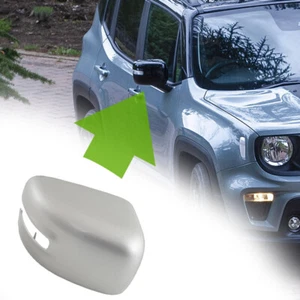 Right For Jeep Renegade 2015-2023 Silver Side View Mirror Cover Cap Assembly - Picture 1 of 10