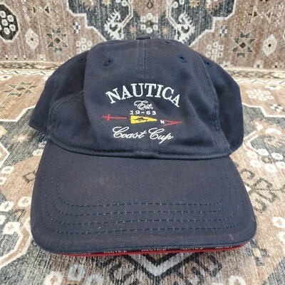 Gorra de béisbol Nautica correa trasera ajustable copa costa años 80 retro vela OSZ Foto 1 de 4
