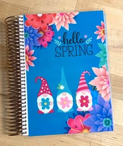 Gnomes Hello Spring Flores Set 4 usos con bobina Erin Condren A5 plano espiral - Imagen 1 de 4