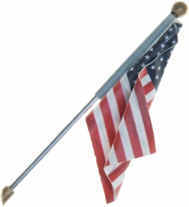 Woodland (O-Scale) 5955 Wall Mount with US Flag - Just Plug - Large - Picture 1 of 1