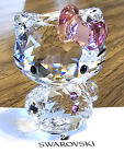 😻 Swarovski Crystal 2011 L.E. Sanrio, Large "Pink Bow" Hello Kitty Figurine NIB