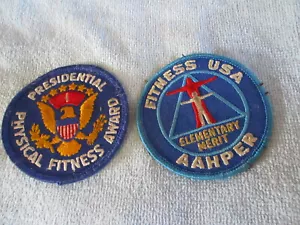 Fitness USA AAHPER Elementary Merit & VTG Presidential Physical Fitness Patches - Picture 1 of 5
