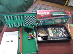 12-in-1 Game Set - Made in Taiwan by METAL in Open Box - Picture 1 of 13