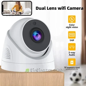 Outdoor Wifi Dome Home Security Surveillance Camera 1080p HD Night Vision 360° - Picture 1 of 18