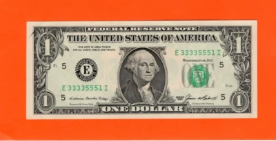 1985 United States Uncirculated $1 Banknote, P-480a, Block E/I, One Dollar - Image 1 of 2