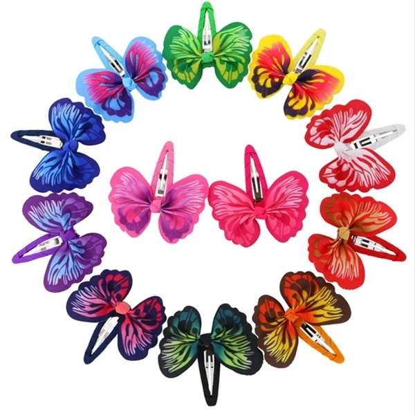 Butterfly Boutique Ribbon Bow Hair Clips Pins Clip Pin Girls Ladies Accessories - Image 1 of 1