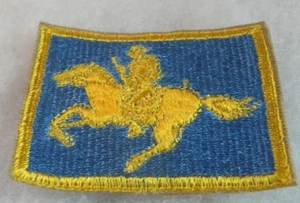 TOPPA RICAMATA COTONE QUARTIER GENERALE GUARDIA NAZIONALE WYOMING ANNI 50 BORDO TAGLIATO - Foto 1 di 2