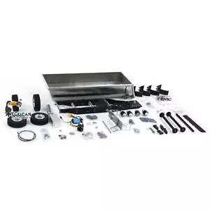2Achsen 1/14 Metall Hydraulischer Kippanhänger 998 für LESU RC Tractor Dumper - Bild 1 von 11
