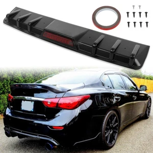 Parachoques trasero difusor de labios alerón divisor aleta de tiburón para Infiniti Q50 Q60 SEDAN - Imagen 1 de 18