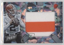 2015 Panini Father's Day Jumbo Materials Cracked Ice /25 Johnny Manziel #JM