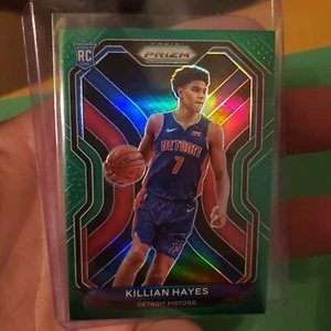 2020-21 Panini Prizm Killian Hayes Green Prizm Rookie. Detroit Pistons - Picture 1 of 11