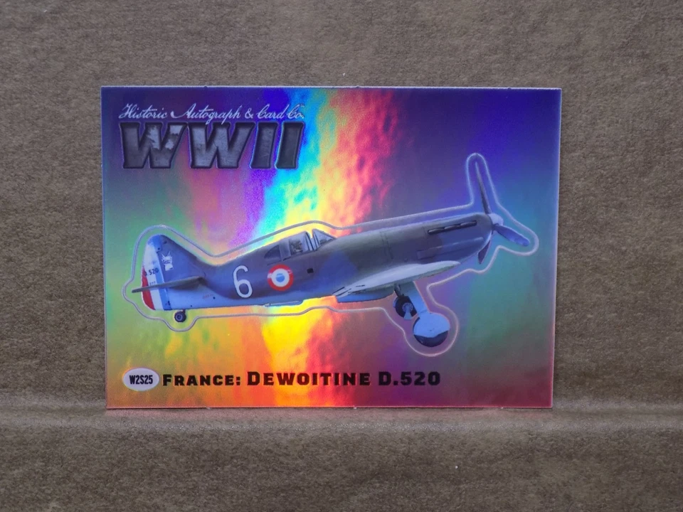 2025 Historic Autographs WW2 France: Dewoitine D. 520 Sticker - Image 1 of 1
