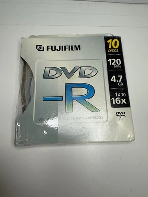 FUJI FujiFilm DVD-R Discs 10 Pack - 120min / 4.7GB / Up To 16x - Image 1 of 4