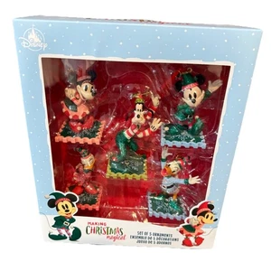 Disney Parks 2024 Making Christmas Magical Skizzenbuch Ornamente 5er Set NEU - Bild 1 von 3