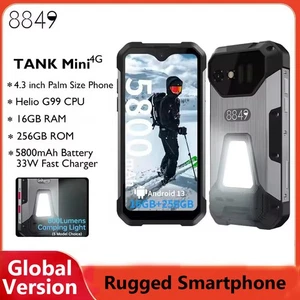 Global Version 8849 Tank Mini 4.3" Display Led Light 100MP 16GB+256GB Android 13 - Picture 1 of 19