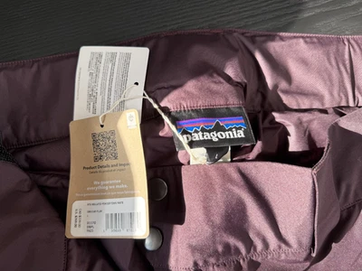 Nuevo con etiquetas Pantalones de nieve Patagonia para hombre aislados en polvo para esquí ciudad en ciruela obsidiana talla L Foto 1 de 4