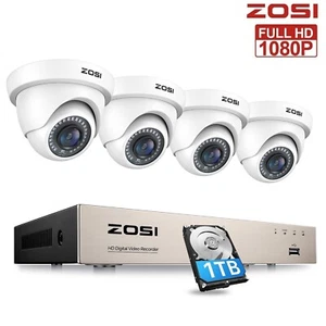 ZOSI 1080P Surveillance CCTV Camera 8CH DVR Home Security System with Hard Drive - Picture 1 of 11