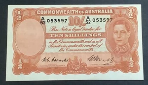 R14 TEN SHILLING: COOMBS & WATT in aUNC CONDITION ANDA Graded. - Picture 1 of 2
