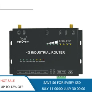 Modem wireless WiFi 4G RS485 E880-IR01 WAN LAN WLAN wireless Ethernet - Foto 1 di 1