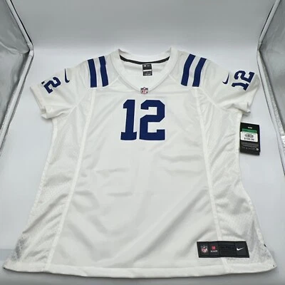 NIKE NFL НА ПОЛЕ INDIANAPOLIS COLTS ANDREW УДАЧИ #12 ДЖЕРСИ ЖЕНЩИН РАЗМЕР XL - Изображение 1 из 4