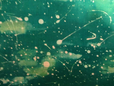 2-1/2 ЯРДА «ТКАНЬ ХУДОЖНИКА» ОТТЕНКИ ЗЕЛЕНОГО 100% ХЛОПКА FABRIQUILT OOP - Изображение 1 из 3