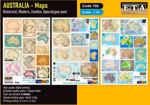 ETA Diorama 1/35 Historical and Modern Australian Maps (3 sheets) - Bild 1 von 1
