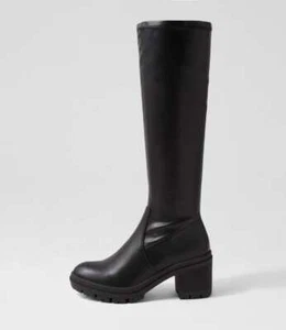 New Verali Genna Black Stretch Knee High Boots Womens Shoes Casual Boots Long - Picture 1 of 5