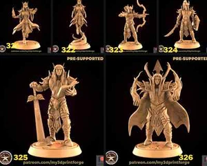 blood elf by My3dPrintForge Dnd, Dungeon and Dragon Mini, Tabletop Miniatur - Bild 1 von 8