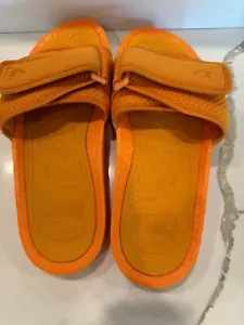 Adidas Original Pharell Chancletas HU Boost Slides Orange Size 9 - Picture 1 of 9