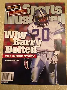August 9, 1999 Barry Sanders Detroit Lions Sports Illustrated NO LABEL - Imagen 1 de 1