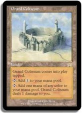 MTG 4X ONSLAUGHT GRAND COLISEUM NM MAGIC THE GATHERING RARE LAND ENGLISH CARD