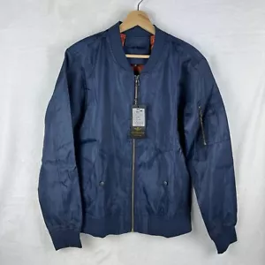 Men Light Weight Winter Jacket Pilot Coat Loose Baseball Uniform Zip Overcoat - Picture 1 of 10