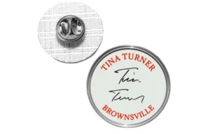 Tina Turner signed badge USA Soul & Rock Music Brownsville USA - Imagen 1 de 1