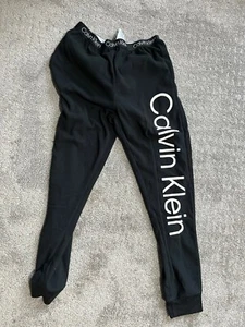 Calvin Klein Youth Unisex Sleep Jogger Pajama Black Pants Size 10/12 Med - Picture 1 of 5