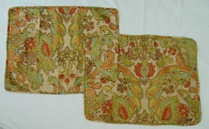 Pottery Barn floral tapestry standard pillow case sham set of 2 25X20 inch - Picture 1 of 6