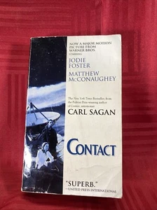 Contact by Carl Sagan 1985 , 1st Pocket Books Print 1986, Paperback - Picture 1 of 7