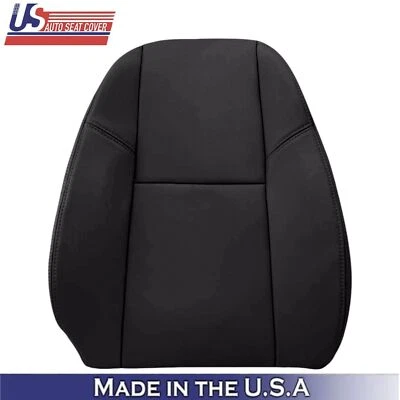 2007-2014 For Cadillac Escalade Genuine Leather Driver Top Seat Cover Ebony - Image 1 of 4