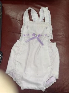 Baby Girls Romper Lavender Purple Size 24 Months Made In USA - Picture 1 of 11