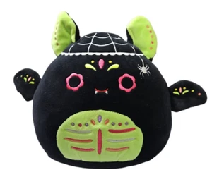 Peluche Squishmallow 12" Bart Bat Suave Bordado Día de Muertos - Imagen 1 de 4
