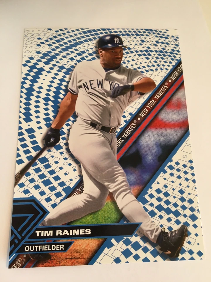 2017 Topps High Tek Jumbo 5x7 Tim Raines Yankees HTTR Blue #'d 1/2 - Image 1 of 1